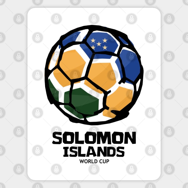 Solomon Islands Football Country Flag Magnet by KewaleeTee